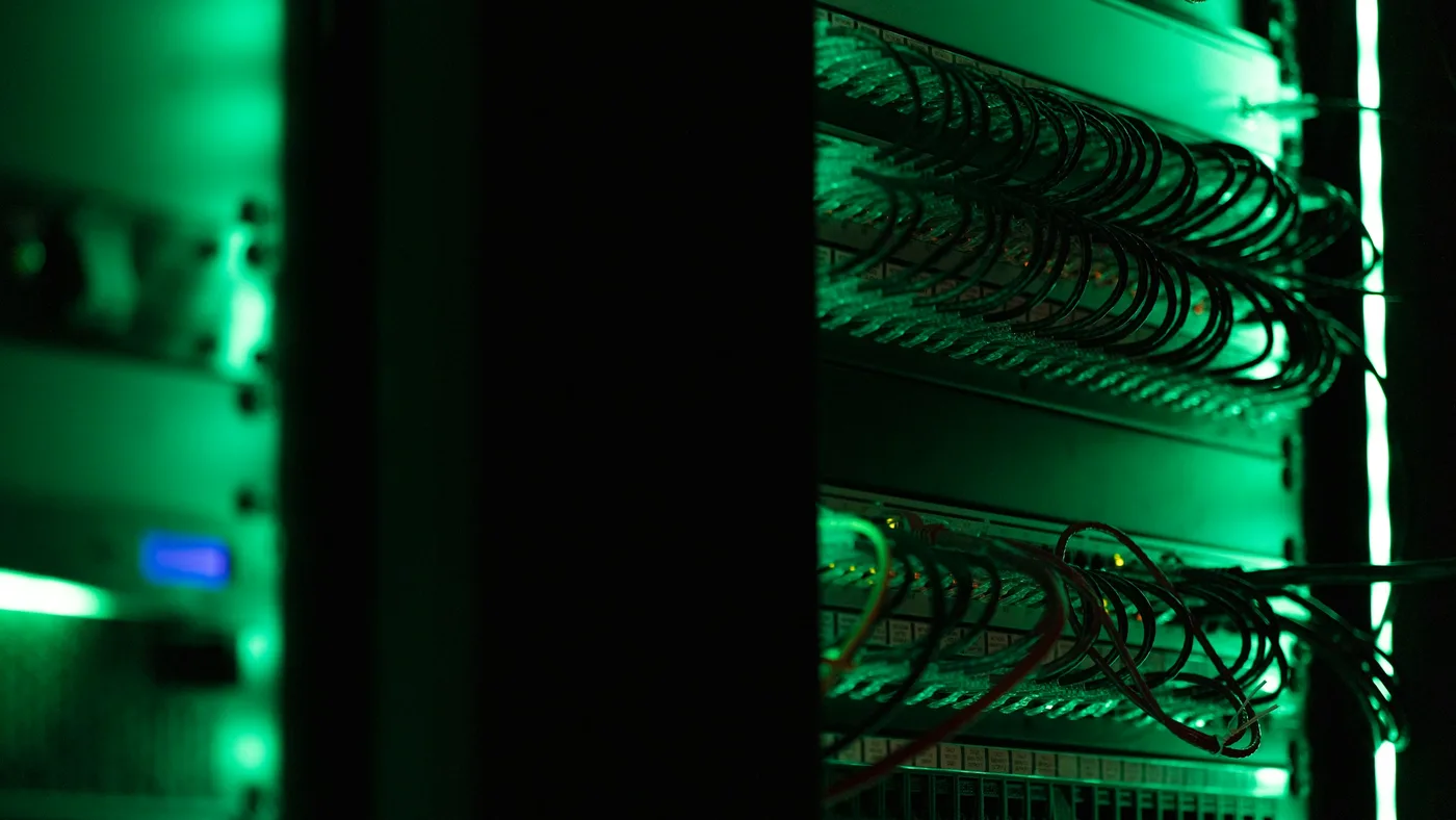 Abstract dark technical image representing large-scale parallel computation