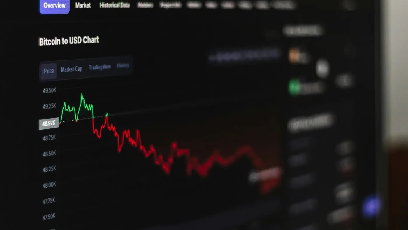 Dark monitor displaying a rising financial chart, illustrating GPT-5.5 long context cost jump