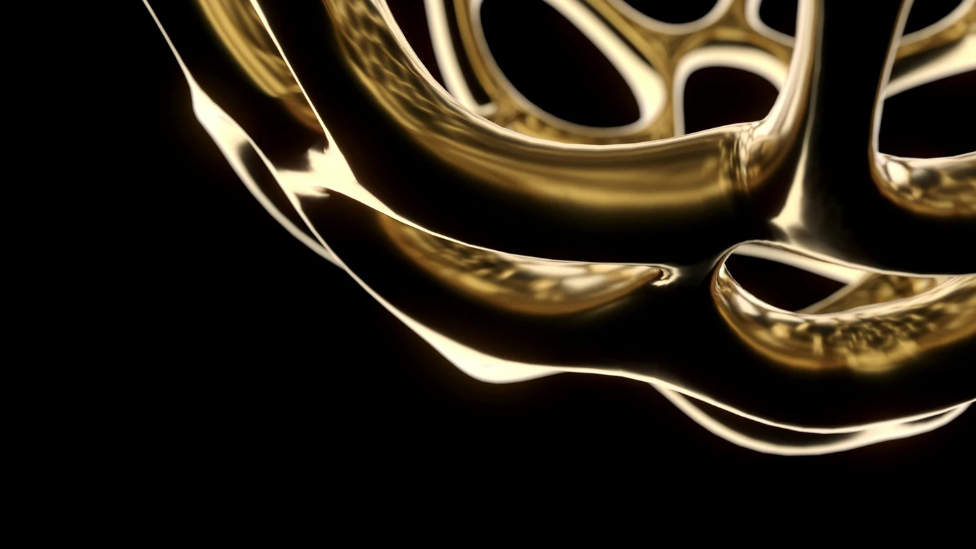 Abstract dark gold flowing lines representing the shifting cost balance between three flagship LLMs
