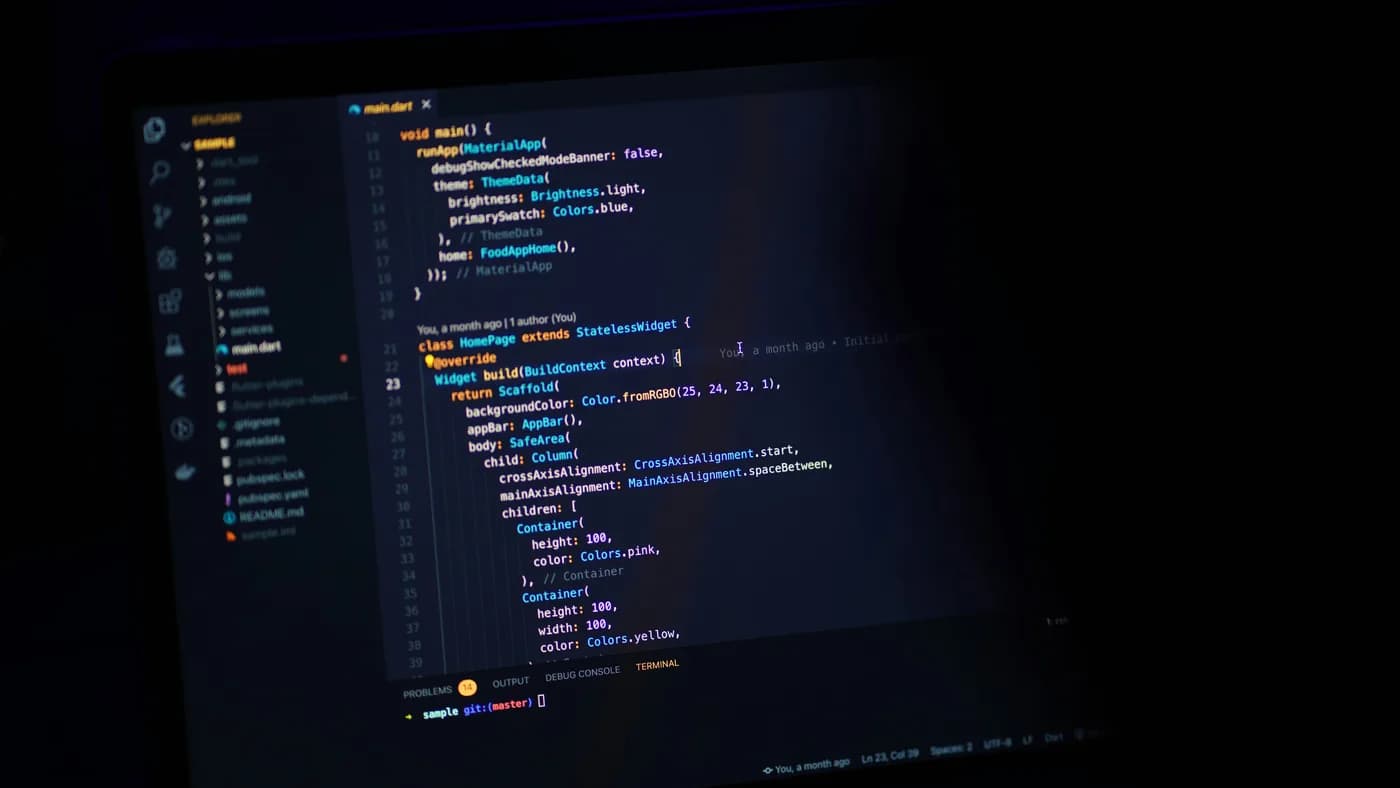 Dark developer terminal with code, representing the xAI Grok Build coding agent CLI