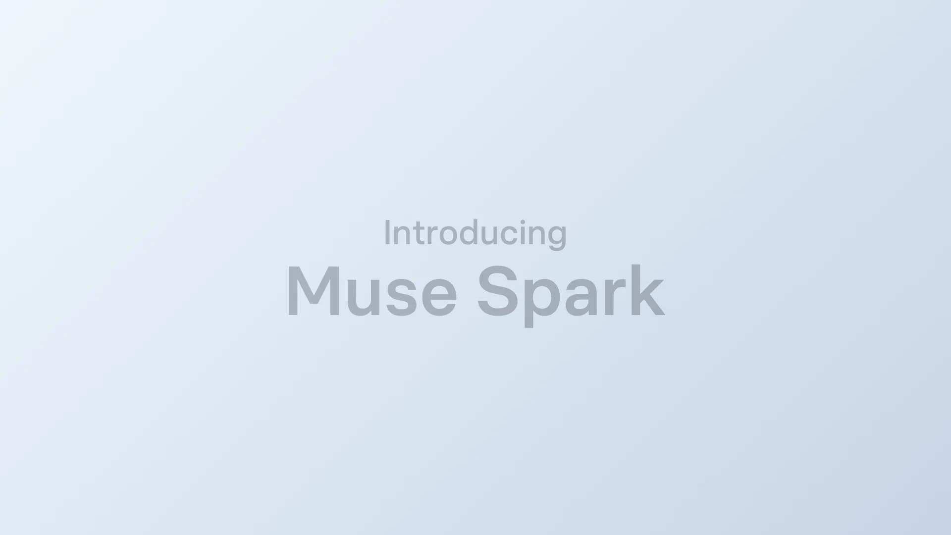 Meta Muse Spark launch announcement image from Meta AI