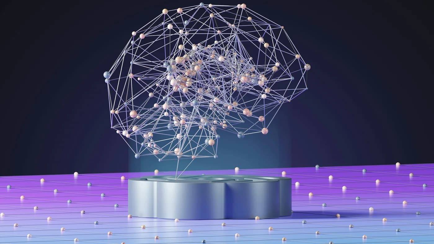 Abstract sphere of connected nodes representing long-context LLM attention