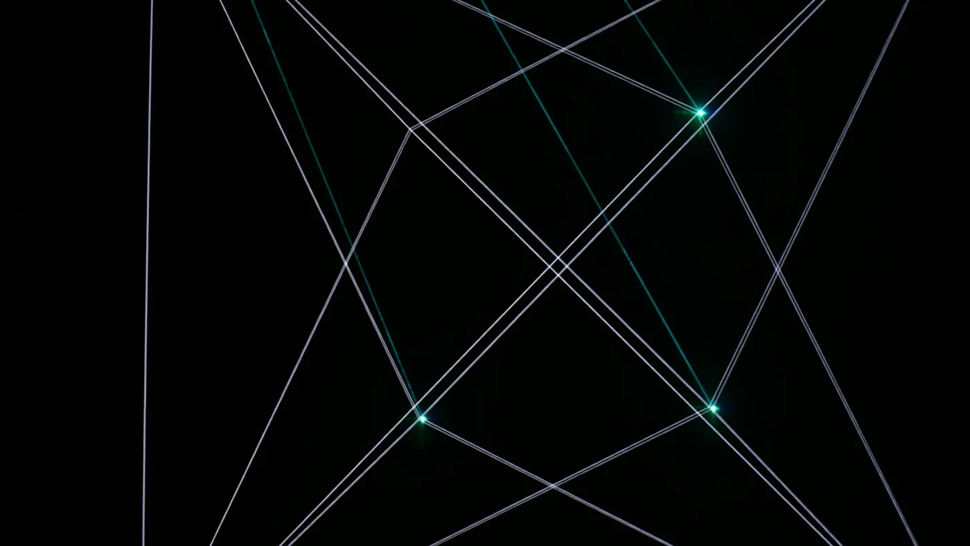 Abstract geometric lines on a black background, evoking a cross-border pricing scoreboard